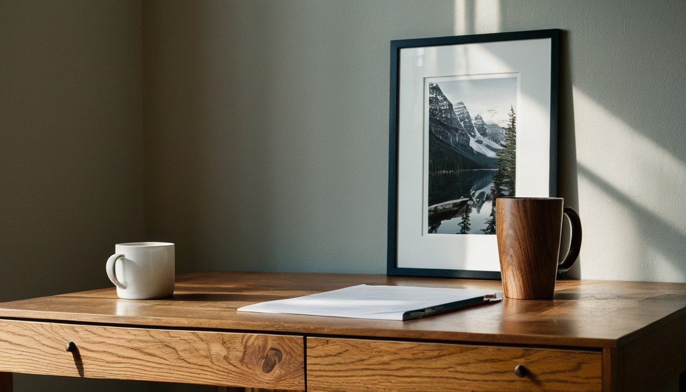 Canadian personal loan documents on desk
