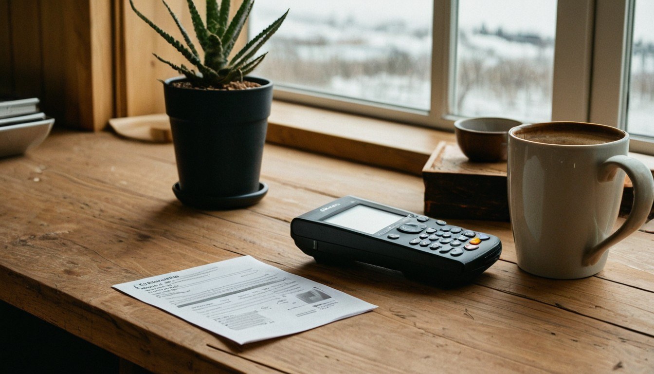 Canadian personal loan documents on desk