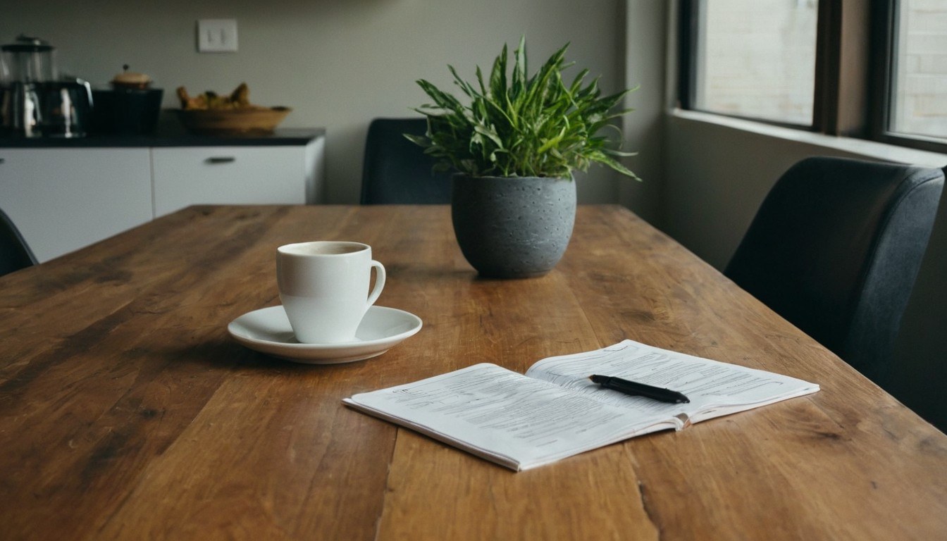 Canadian finance documents on desk